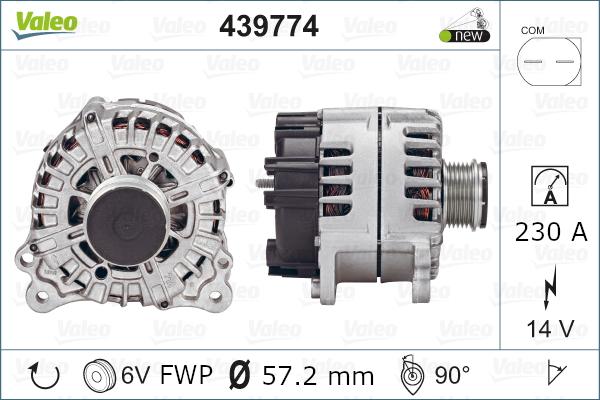 Valeo 439774 - Ģenerators autodraugiem.lv