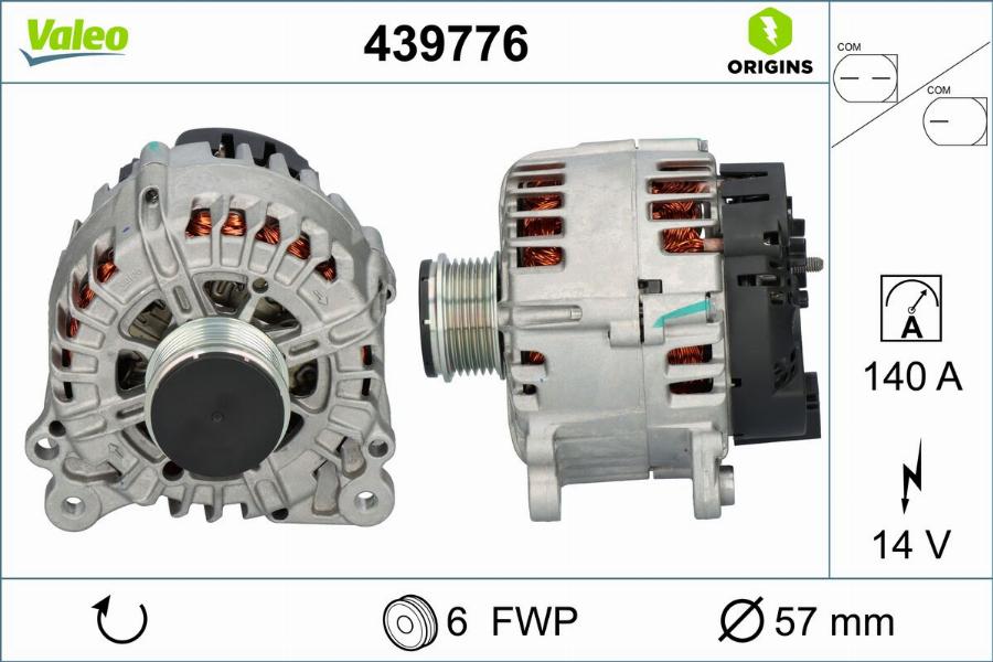 Valeo 439776 - Ģenerators autodraugiem.lv