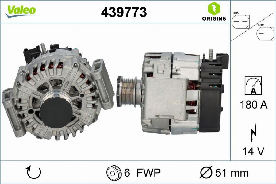 Valeo 439773 - Ģenerators autodraugiem.lv