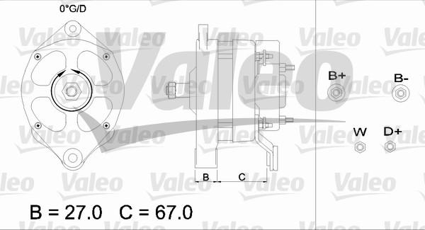 Valeo 436433 - Ģenerators autodraugiem.lv