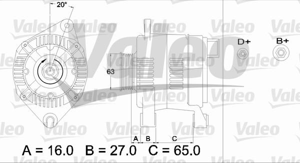 Valeo 436475 - Ģenerators autodraugiem.lv