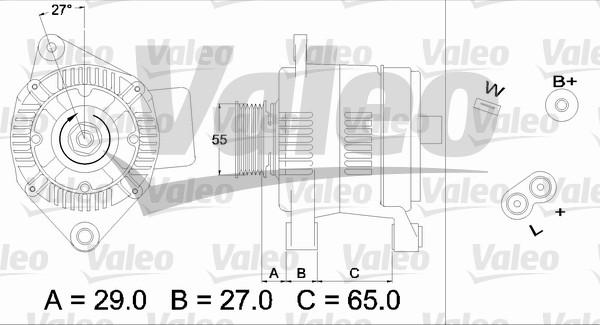 Valeo 436471 - Ģenerators autodraugiem.lv
