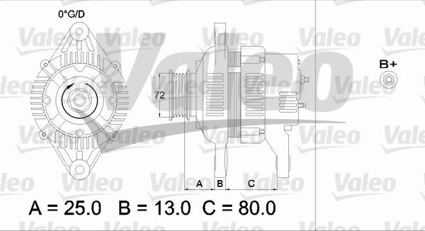 Valeo 436545 - Ģenerators autodraugiem.lv