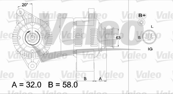 Valeo 436541 - Ģenerators autodraugiem.lv