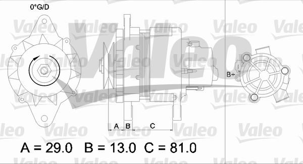 Valeo 436550 - Ģenerators autodraugiem.lv