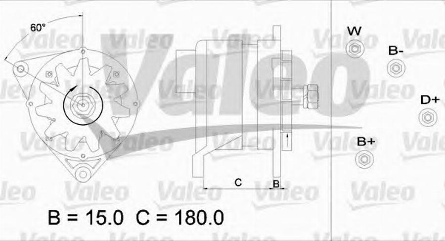 Valeo 436566 - Ģenerators autodraugiem.lv