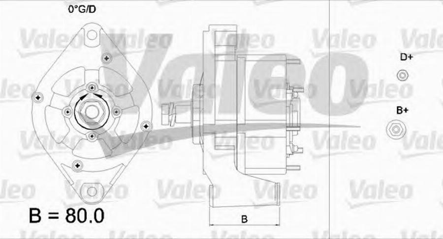 Valeo 436560 - Ģenerators autodraugiem.lv