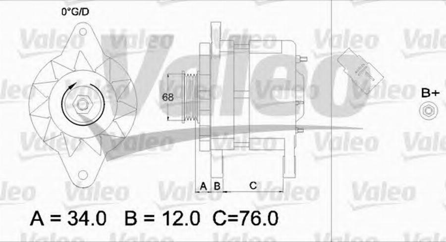 Valeo 436533 - Ģenerators autodraugiem.lv