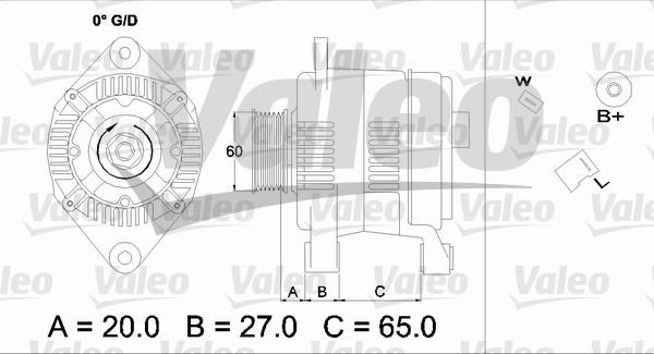 Valeo 436698 - Ģenerators autodraugiem.lv