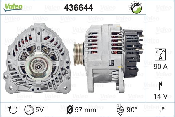 Valeo 436644 - Ģenerators autodraugiem.lv