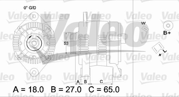 Valeo 436647 - Ģenerators autodraugiem.lv