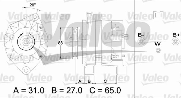Valeo 436651 - Ģenerators autodraugiem.lv