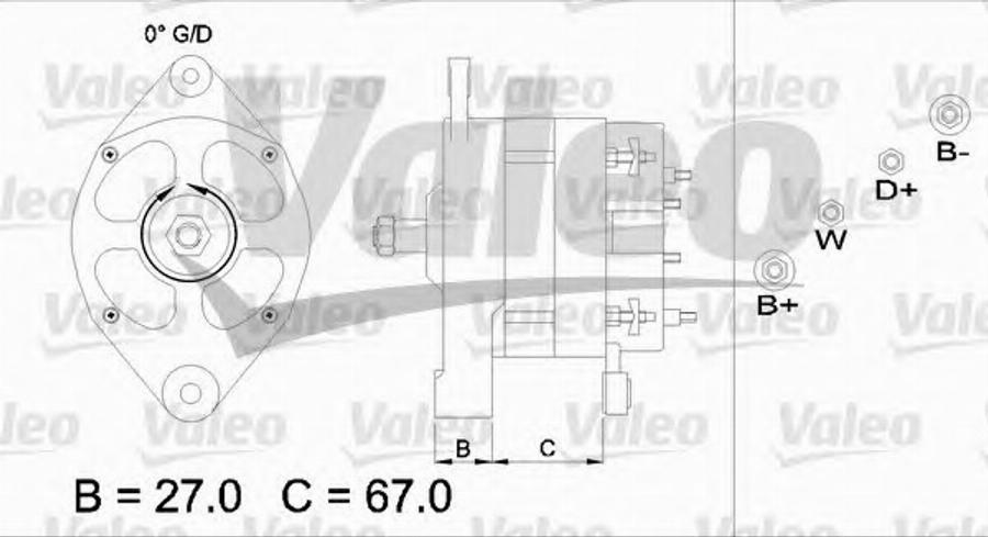 Valeo 436652 - Ģenerators autodraugiem.lv