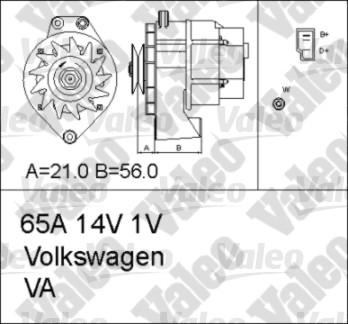 Valeo 436601 - Ģenerators autodraugiem.lv