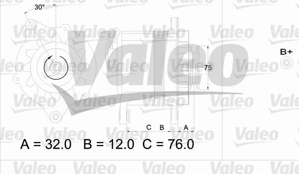 Valeo 436608 - Ģenerators autodraugiem.lv