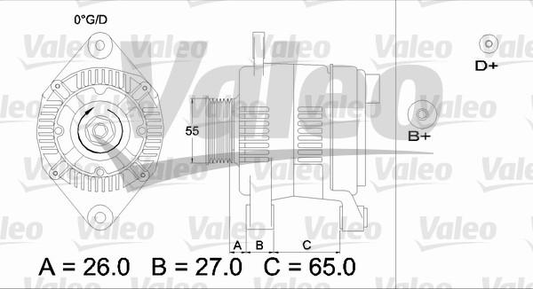 Valeo 436635 - Ģenerators autodraugiem.lv