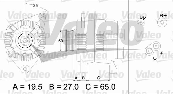 Valeo 436637 - Ģenerators autodraugiem.lv