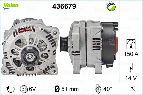 Valeo 436679 - Ģenerators autodraugiem.lv