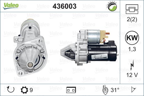 Valeo 436003 - Starteris autodraugiem.lv