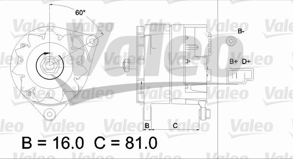 Valeo 436166 - Ģenerators autodraugiem.lv