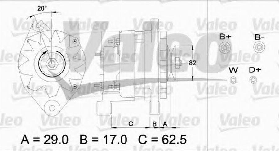 Valeo 436395 - Ģenerators autodraugiem.lv