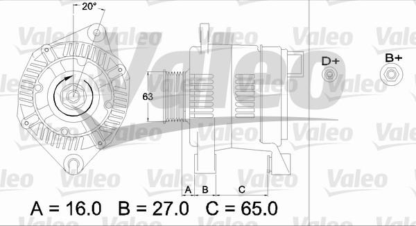 Valeo 436397 - Ģenerators autodraugiem.lv