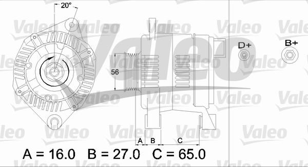 Valeo 436344 - Ģenerators autodraugiem.lv