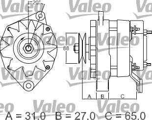 Valeo 436350 - Ģenerators autodraugiem.lv