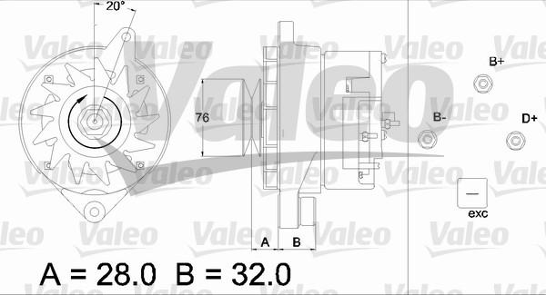 Valeo 436305 - Ģenerators autodraugiem.lv