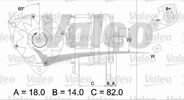 Valeo 436303 - Ģenerators autodraugiem.lv