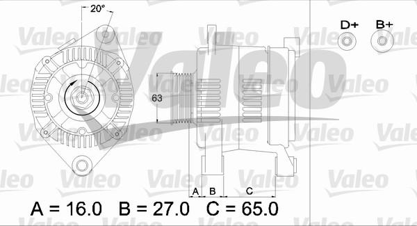 Valeo 436336 - Ģenerators autodraugiem.lv