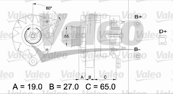 Valeo 436253 - Ģenerators autodraugiem.lv