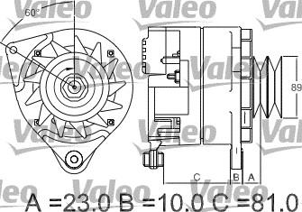 Valeo 436273 - Ģenerators autodraugiem.lv