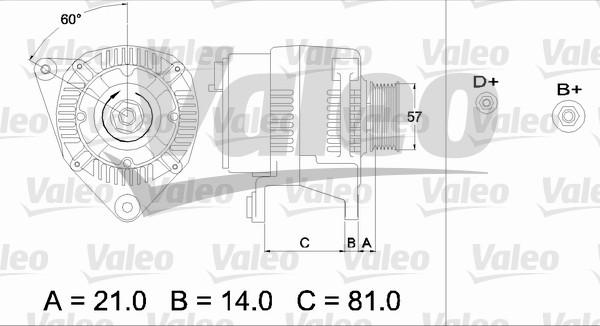 Valeo 436744 - Ģenerators autodraugiem.lv