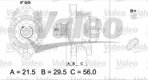 Valeo 436752 - Ģenerators autodraugiem.lv