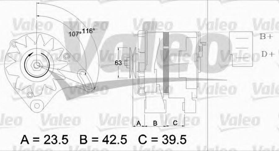 Valeo 436704 - Ģenerators autodraugiem.lv