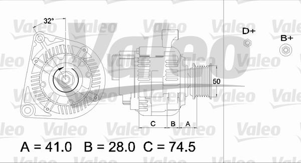 Valeo 436700 - Ģenerators autodraugiem.lv