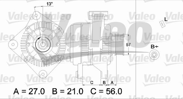 Valeo 436702 - Ģenerators autodraugiem.lv