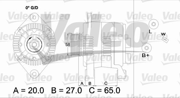 Valeo 436738 - Ģenerators autodraugiem.lv