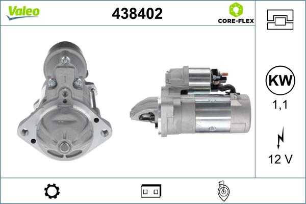 Valeo 438402 - Starteris autodraugiem.lv