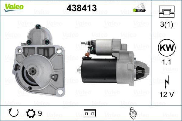 Valeo 438413 - Starteris autodraugiem.lv