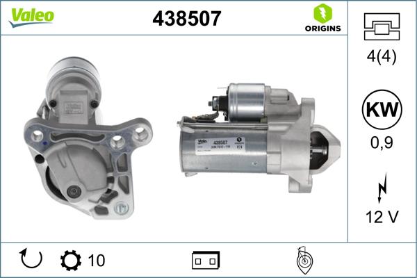 Valeo 438507 - Starteris autodraugiem.lv