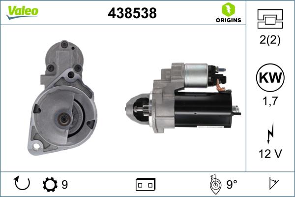 Valeo 438538 - Starteris autodraugiem.lv