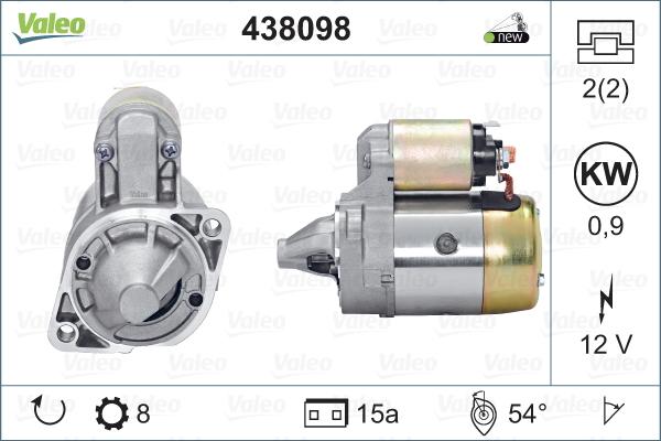 Valeo 438098 - Starteris autodraugiem.lv