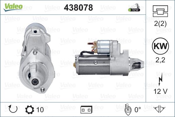 Valeo 438078 - Starteris autodraugiem.lv