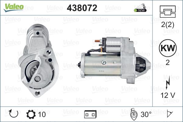 Valeo 438072 - Starteris autodraugiem.lv