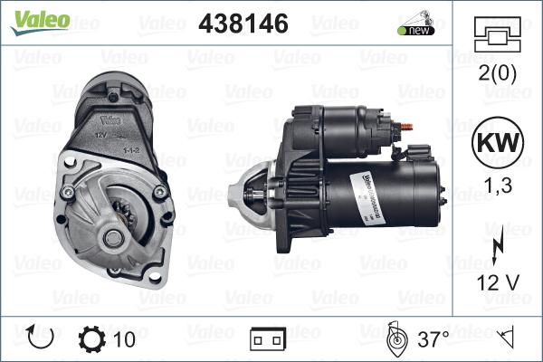 Valeo 438146 - Starteris autodraugiem.lv