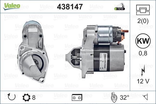 Valeo 438147 - Starteris autodraugiem.lv