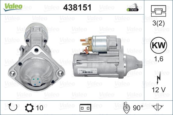 Valeo 438151 - Starteris autodraugiem.lv