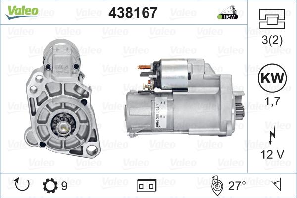 Valeo 438167 - Starteris autodraugiem.lv